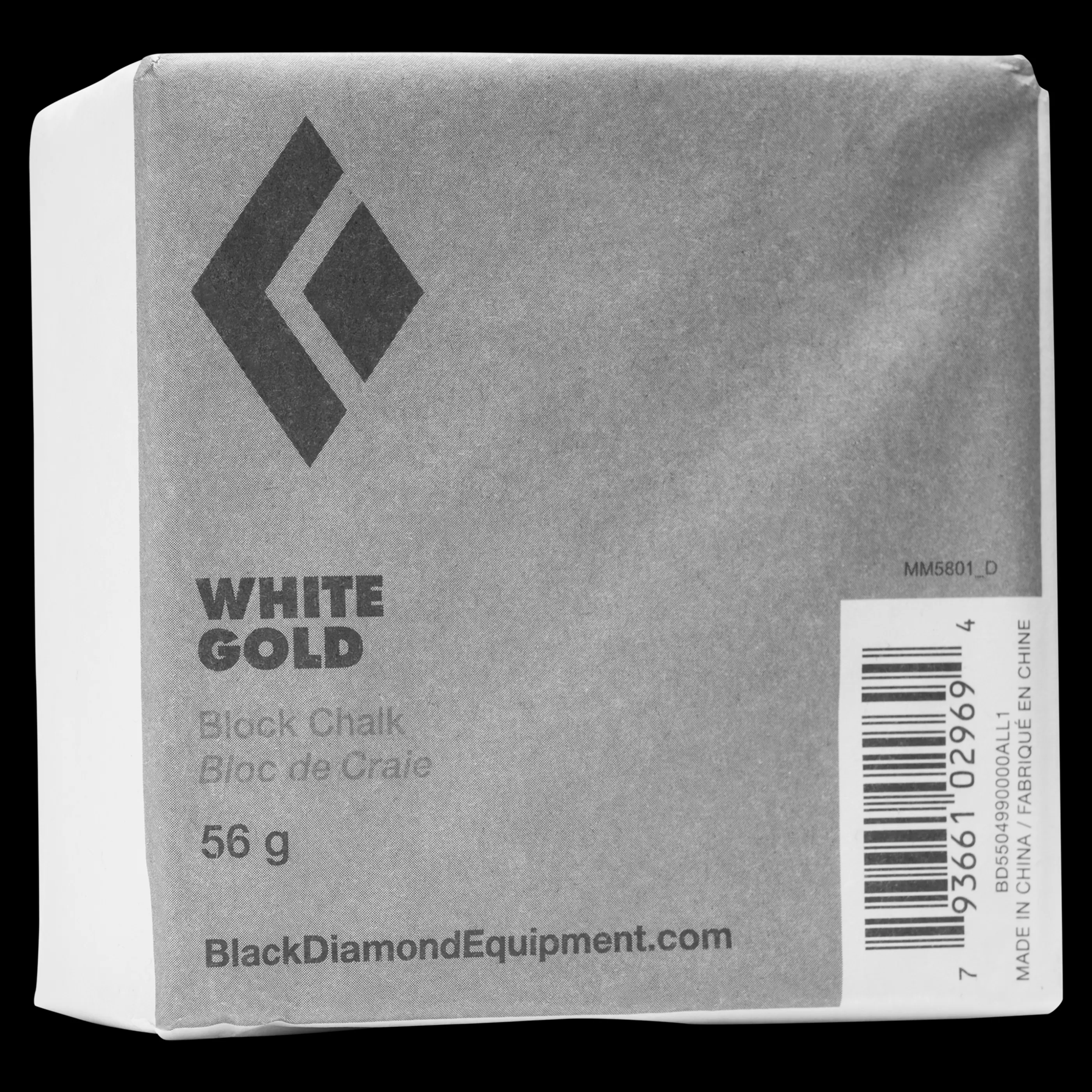 56G White Gold Chalk Block-Black Diamond Store