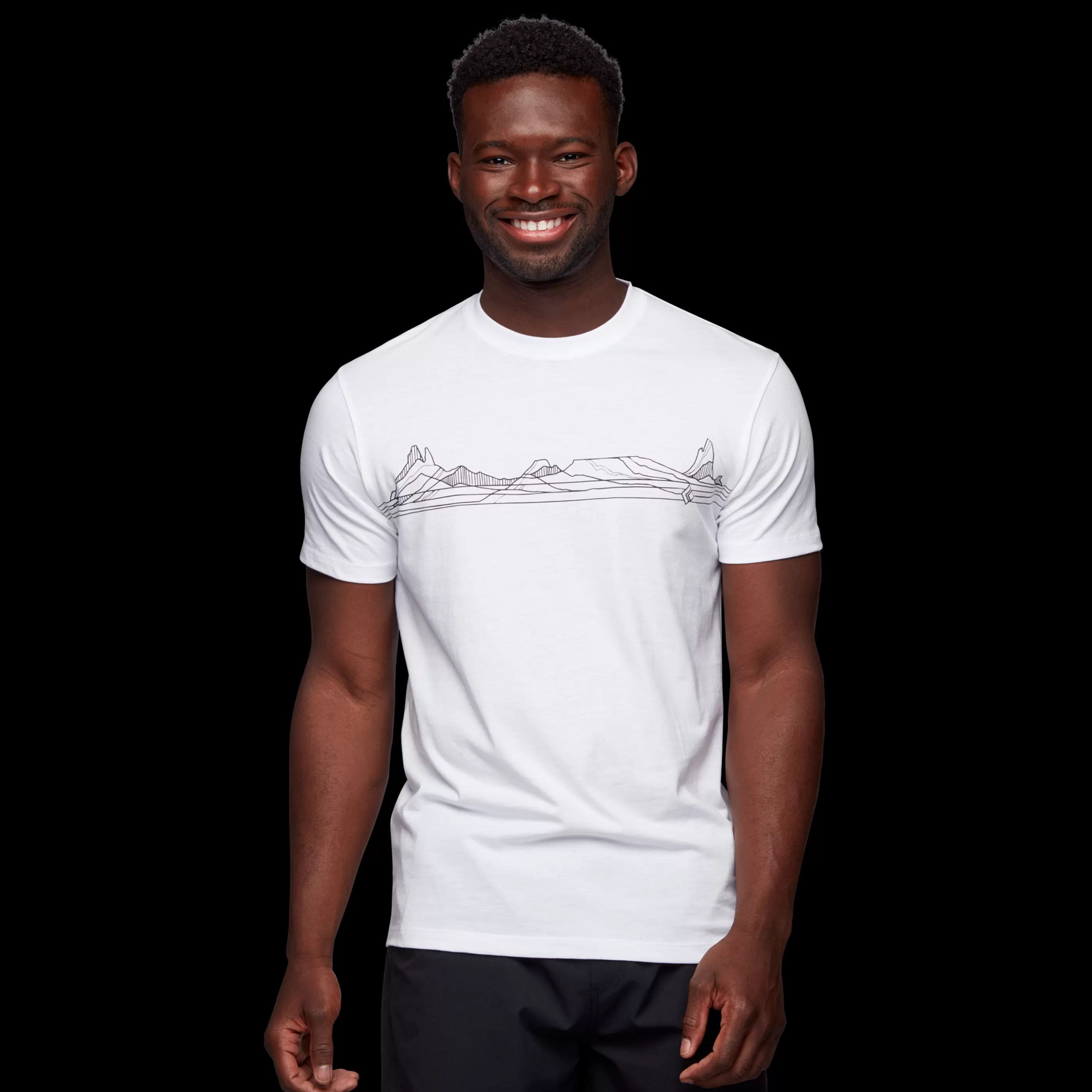 Desert Lines Tee - Men's-Black Diamond Cheap