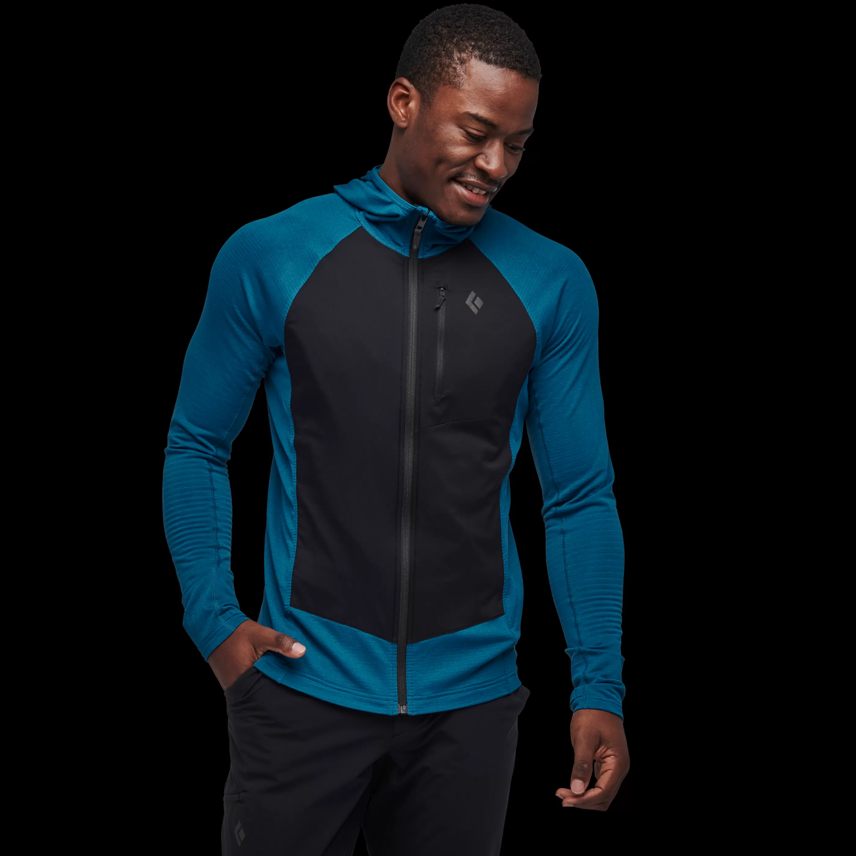 Men's Coefficient Lt Hybrid Hoody-Black Diamond Cheap