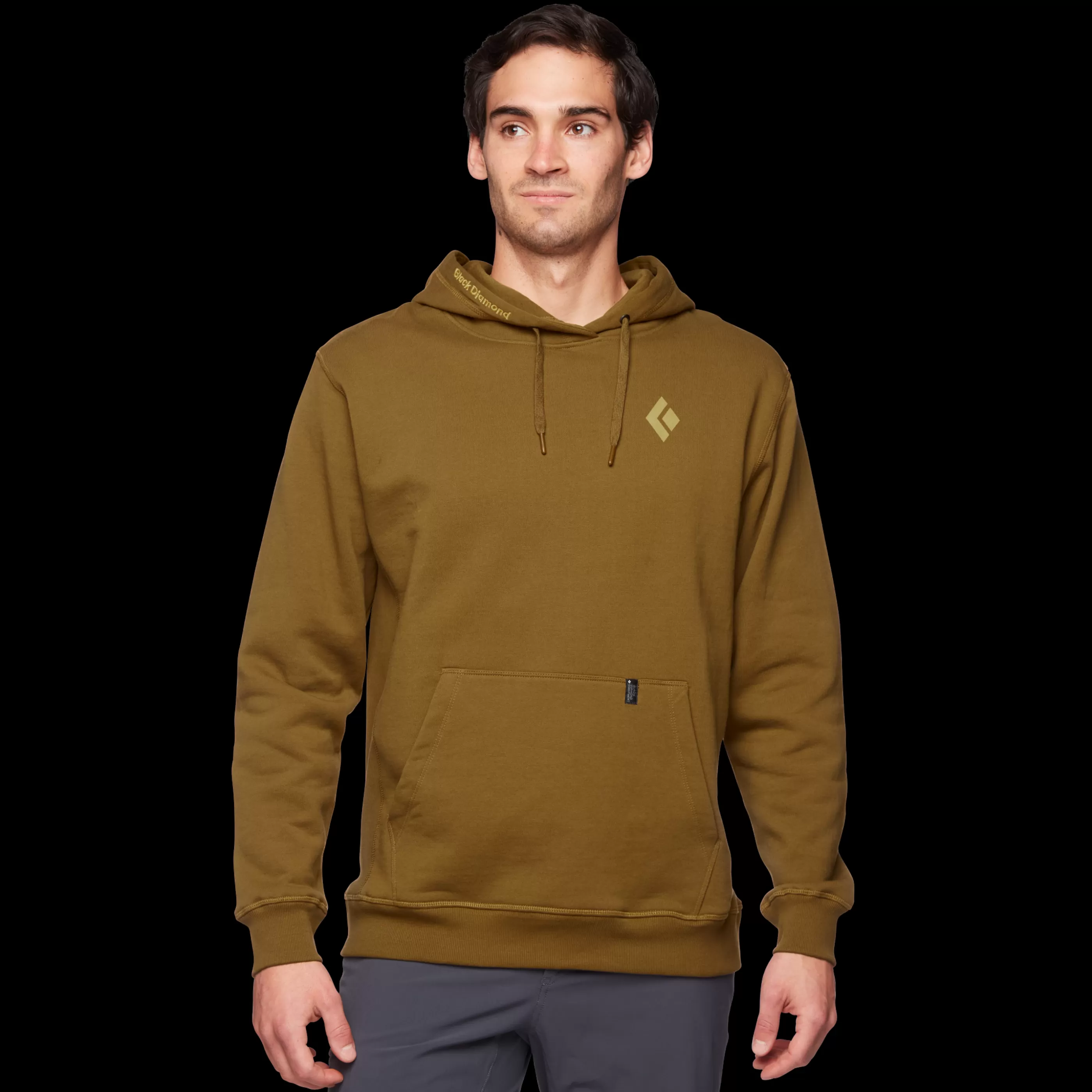 Men's Mountain Badge Hoody-Black Diamond Fashion