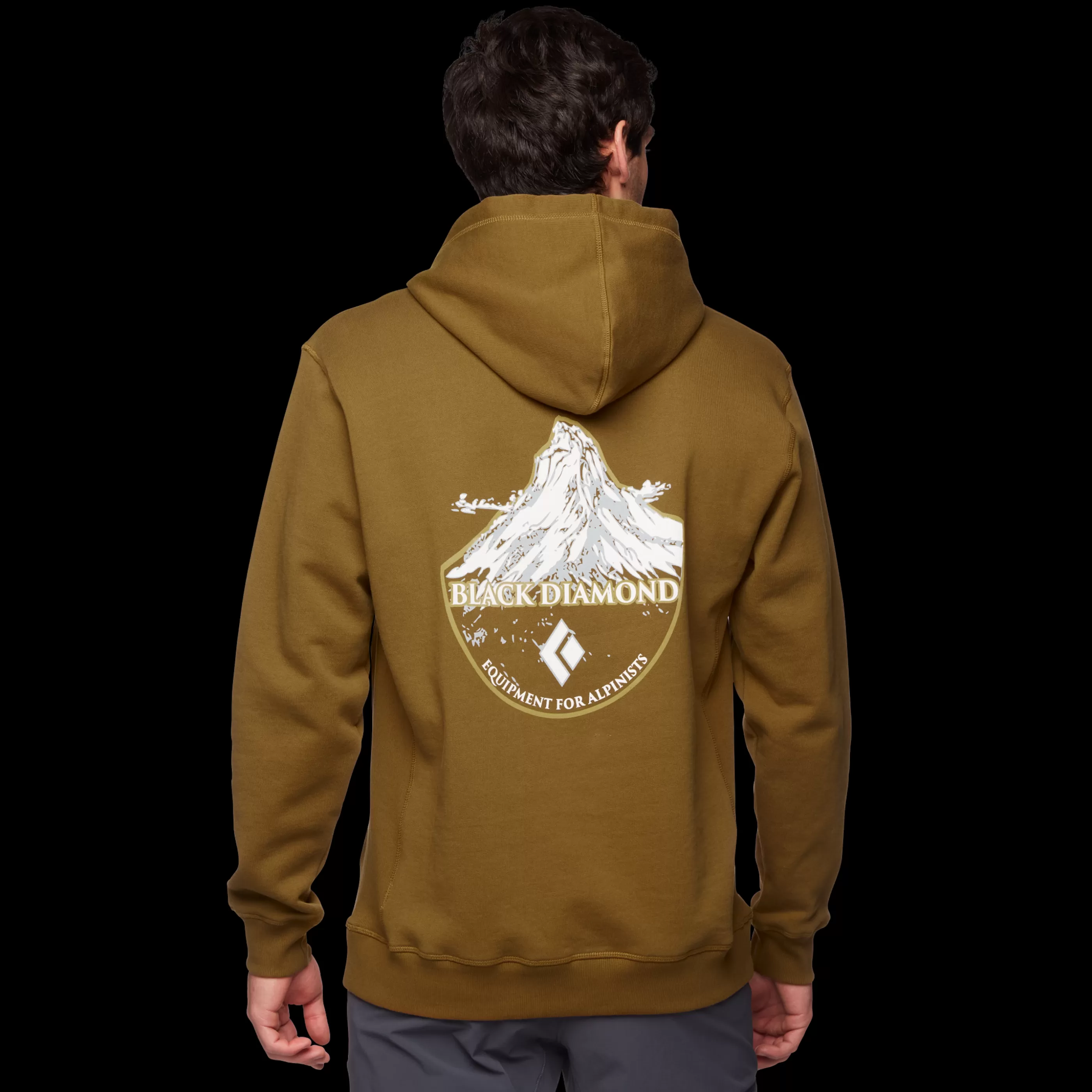 Men's Mountain Badge Hoody-Black Diamond Fashion