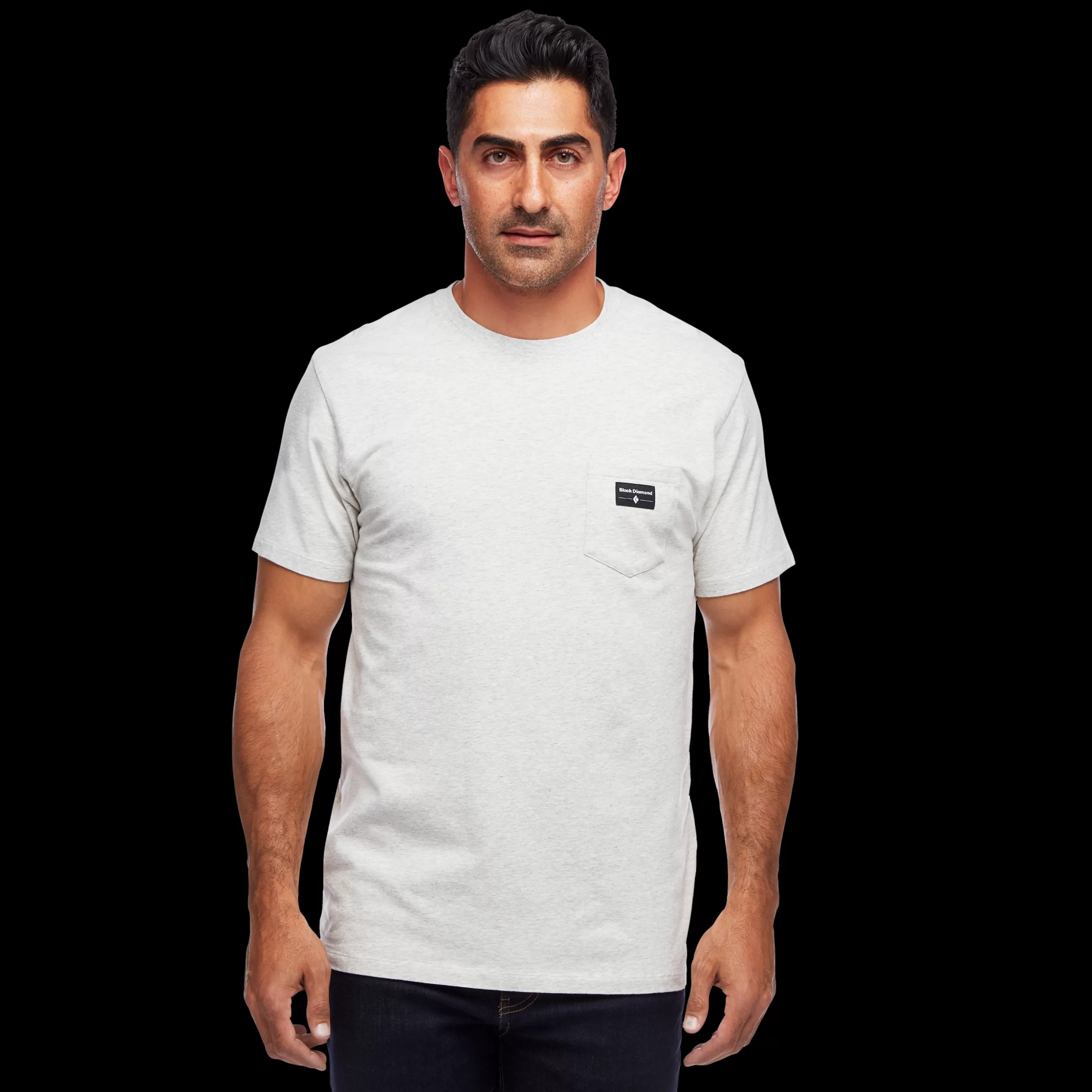 Men's Pocket Label T-Shirt-Black Diamond Store