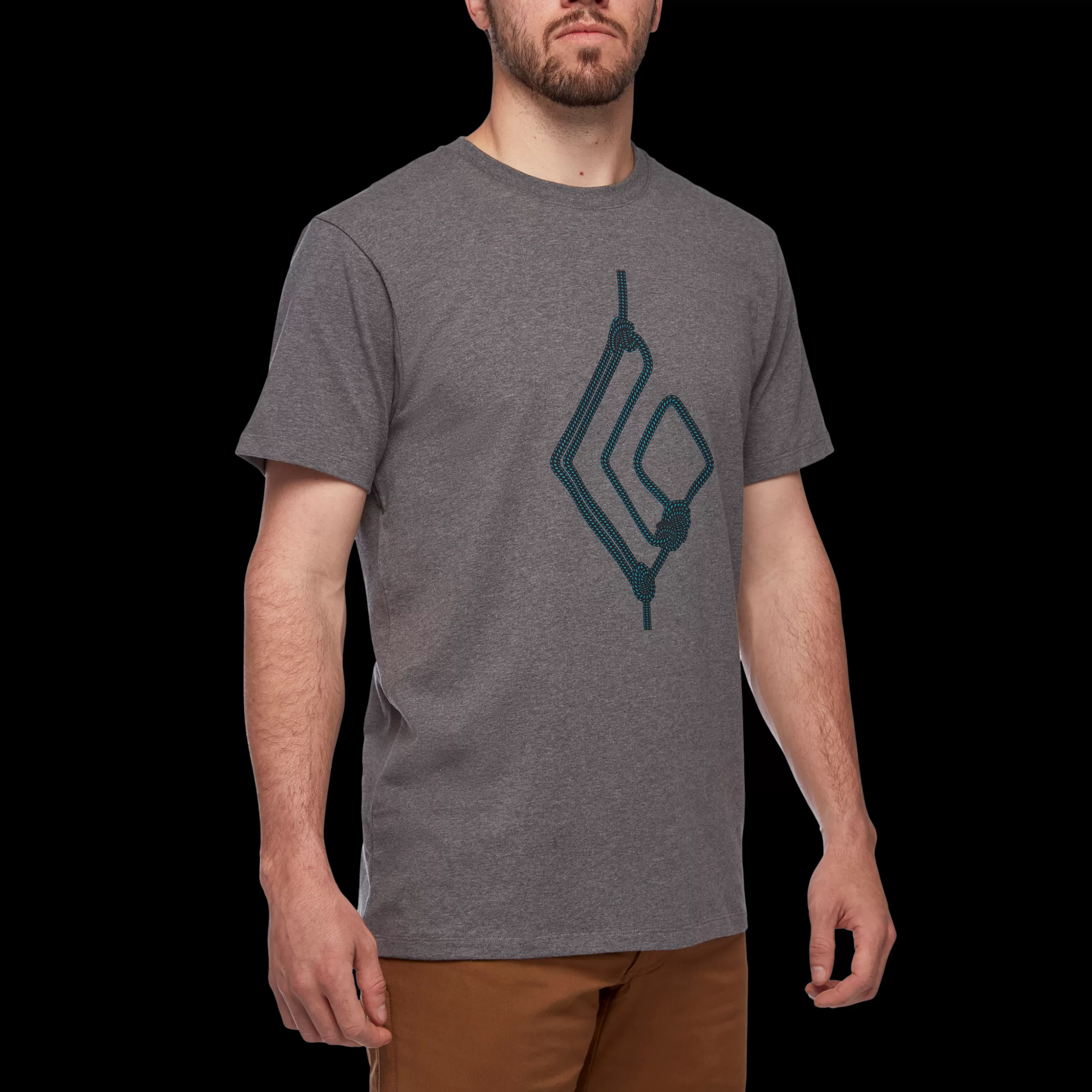 Men's Rope Diamond T-Shirt-Black Diamond Flash Sale