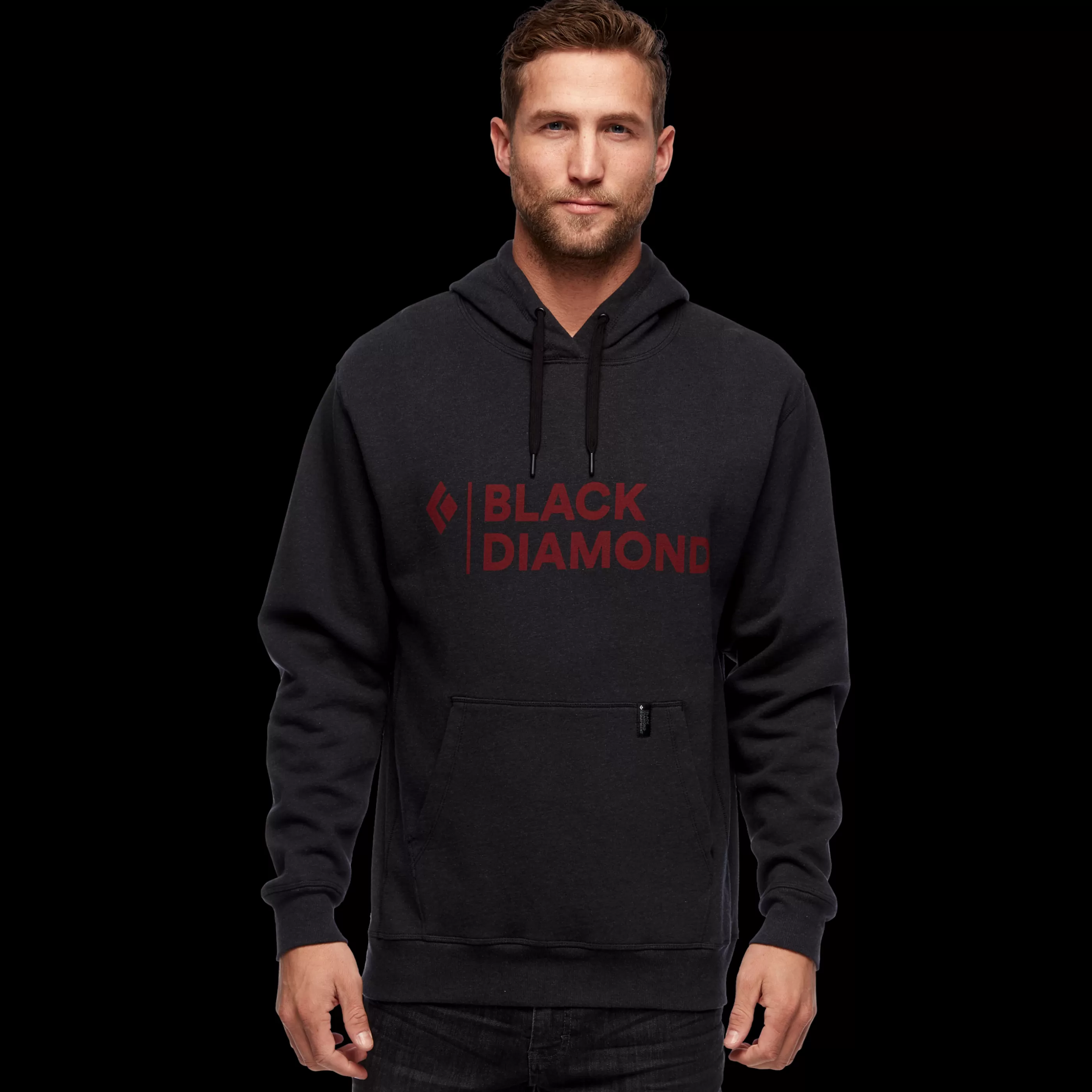 Men's Stacked Logo Hoody-Black Diamond Flash Sale