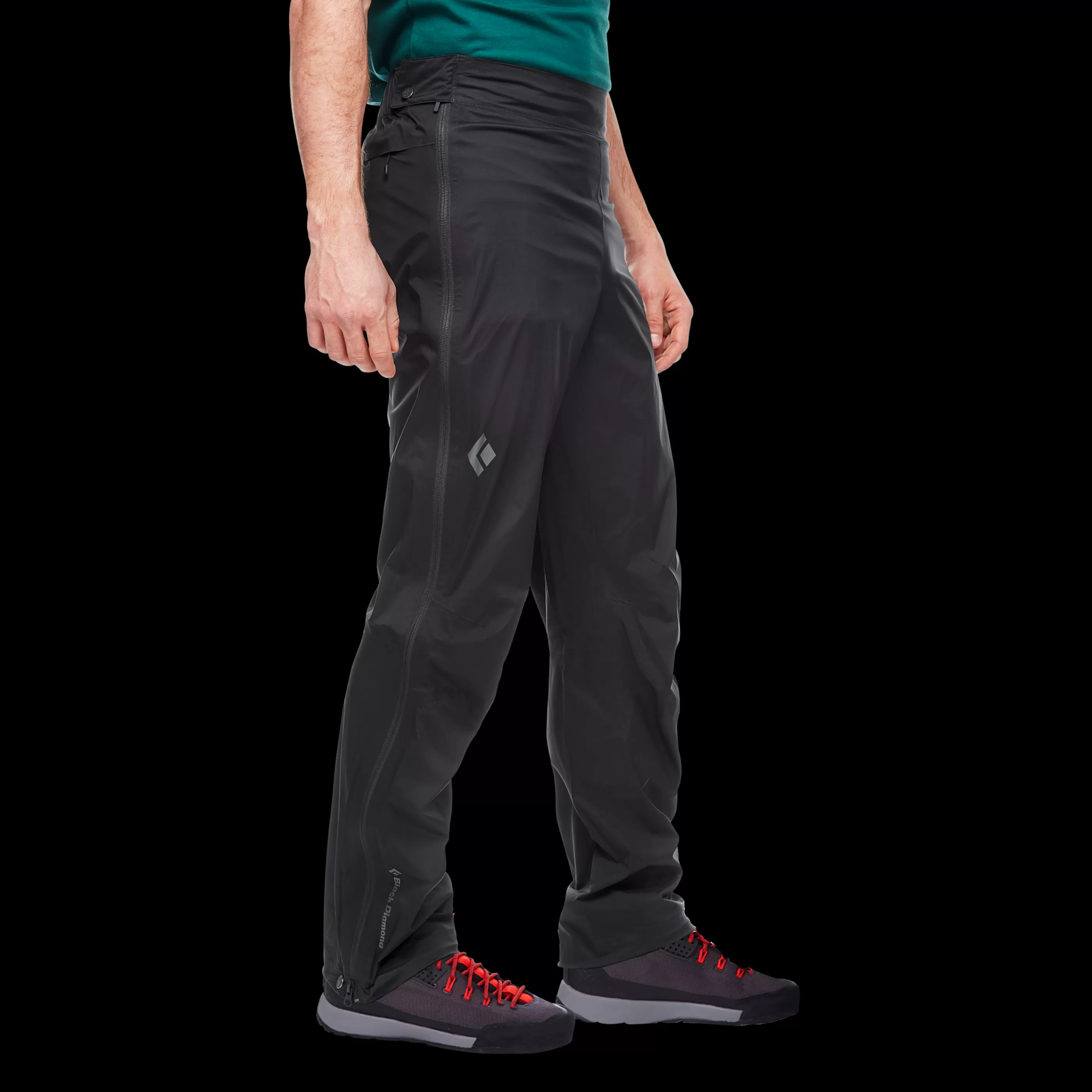 Men's Stormline Stretch Full Zip Rain Pants-Black Diamond Shop