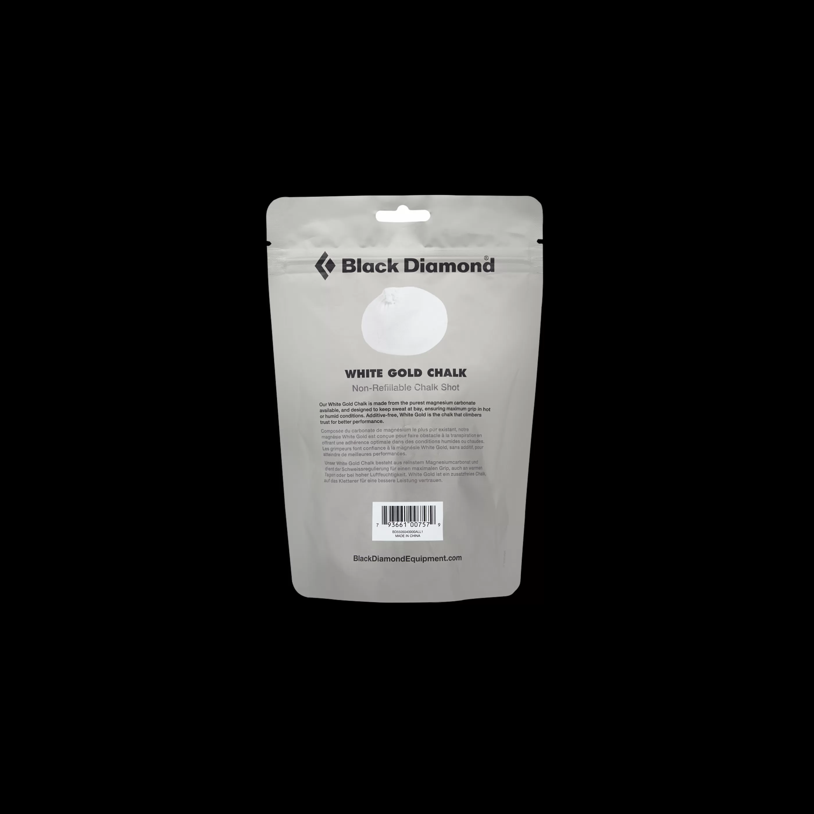 Non-Refillable White Gold Chalk Shot-Black Diamond Best