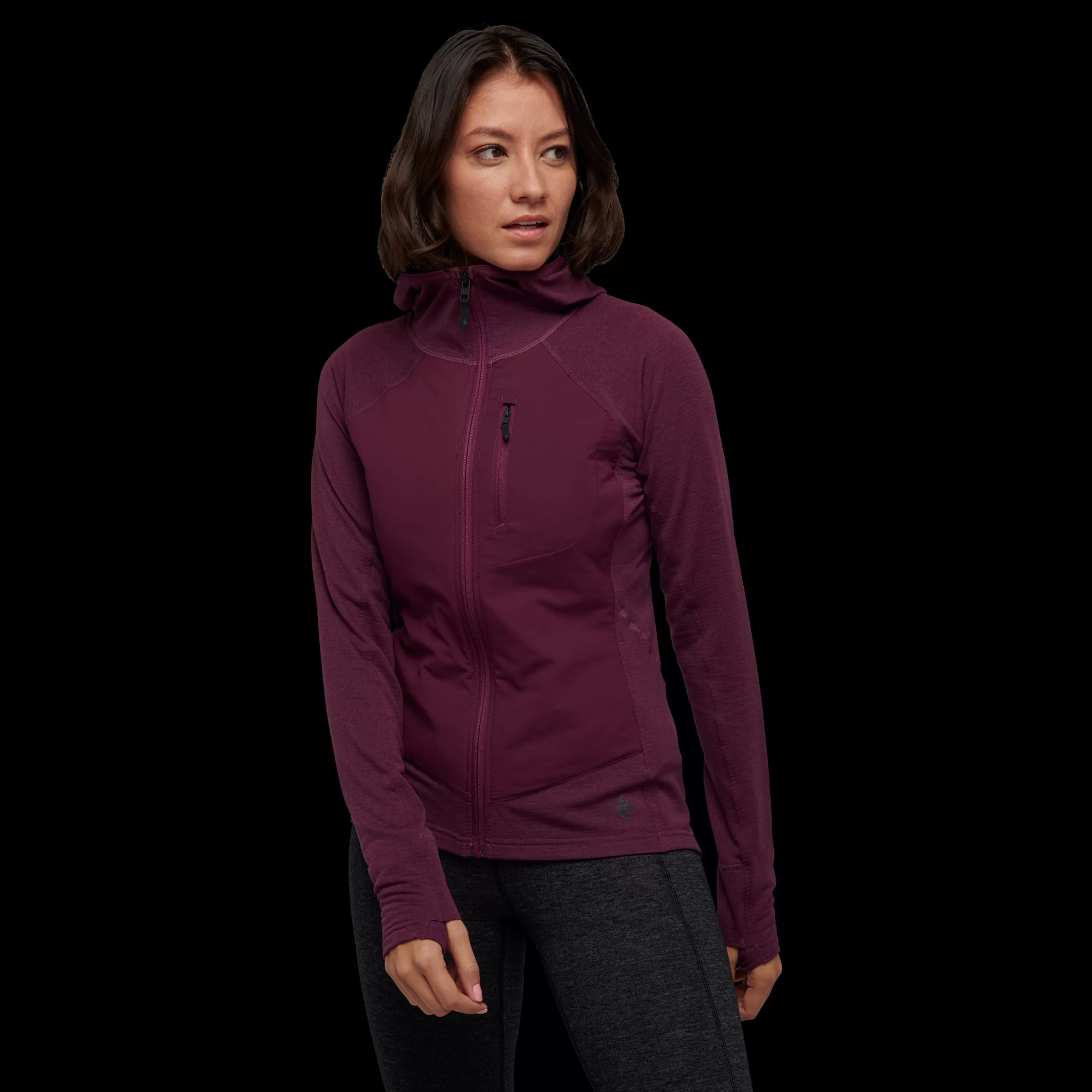 Women's Coefficient Lt Hybrid Hoody-Black Diamond Clearance