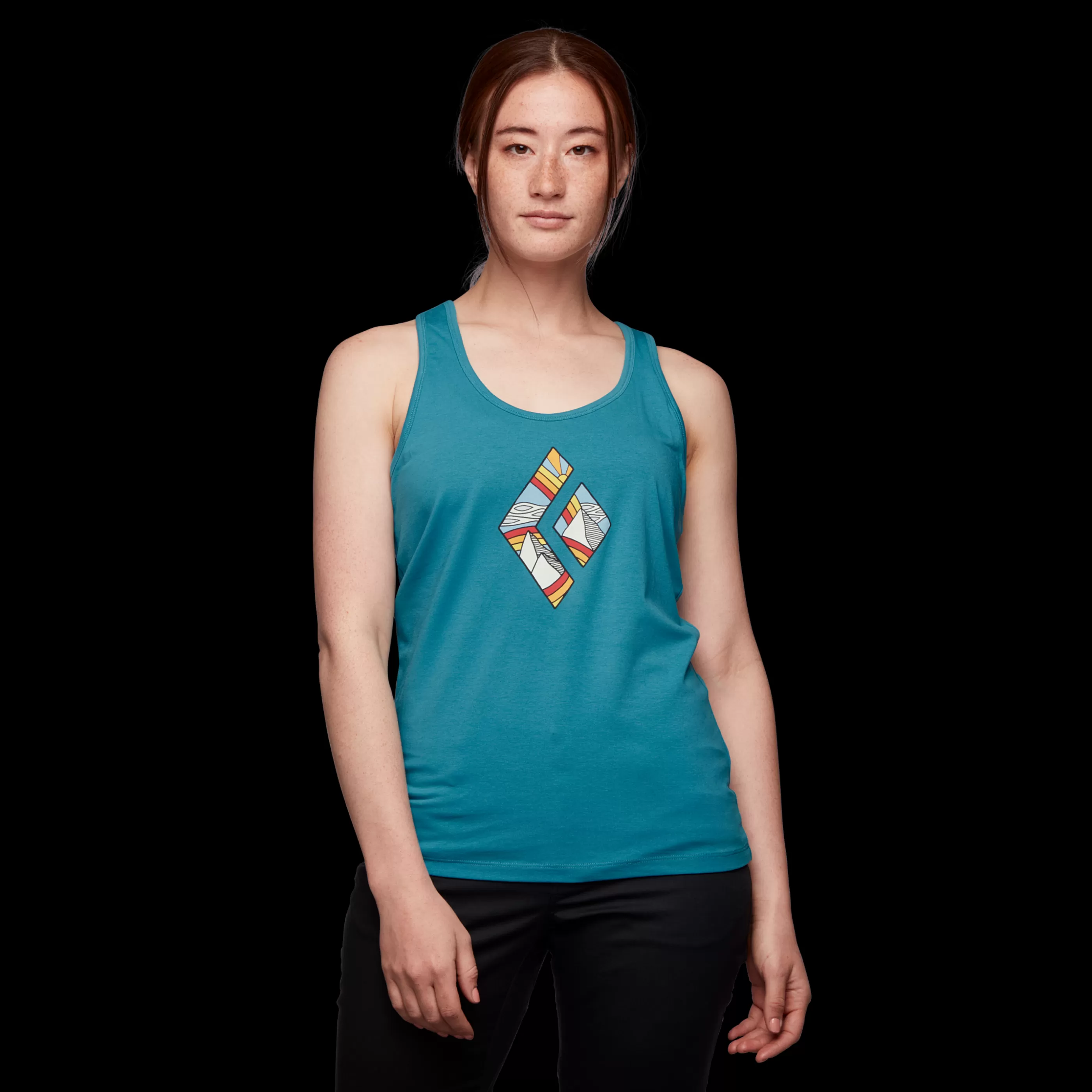 Women's Rainbow Diamond Tank-Black Diamond Store