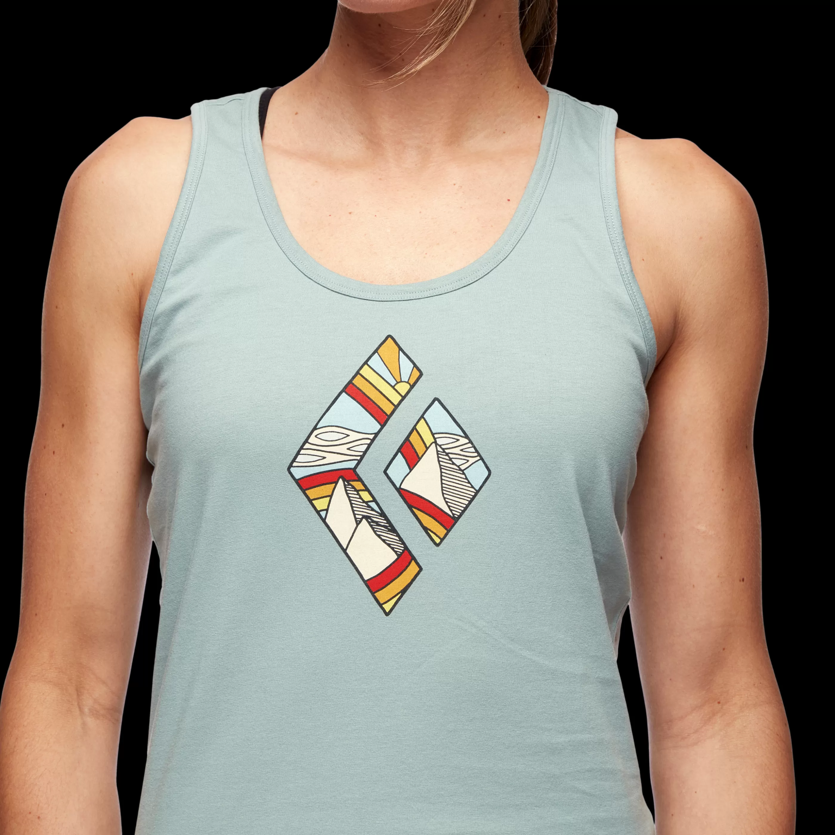 Women's Rainbow Diamond Tank-Black Diamond Store