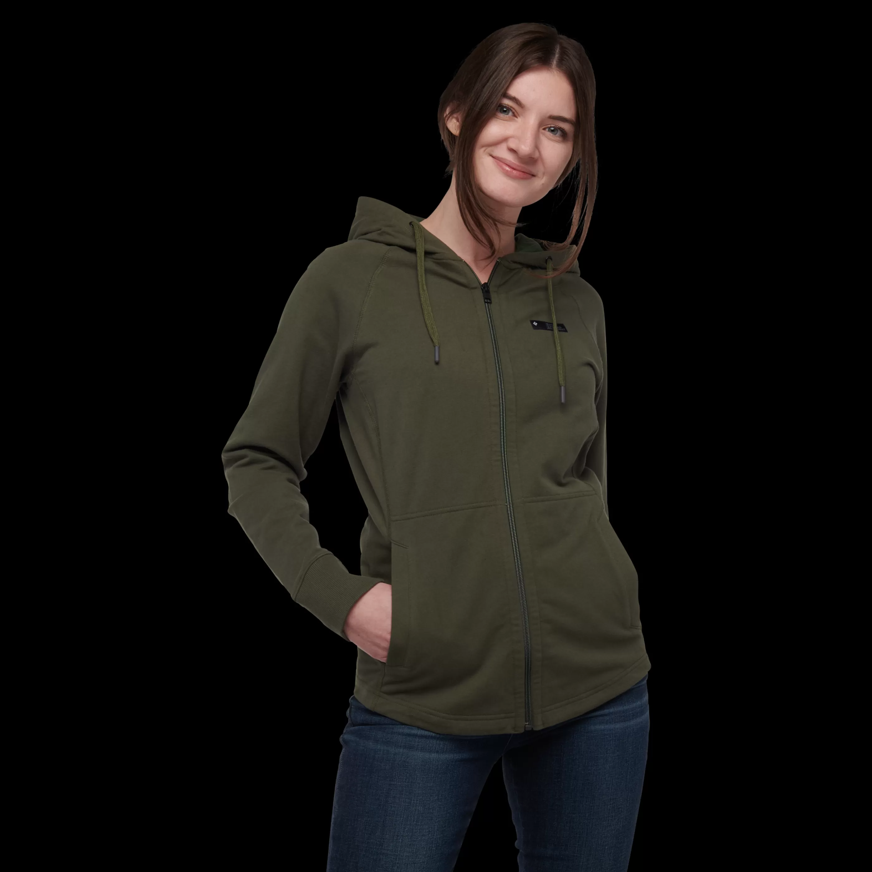 Women's Rise And Climb Full Zip Hoody-Black Diamond Clearance