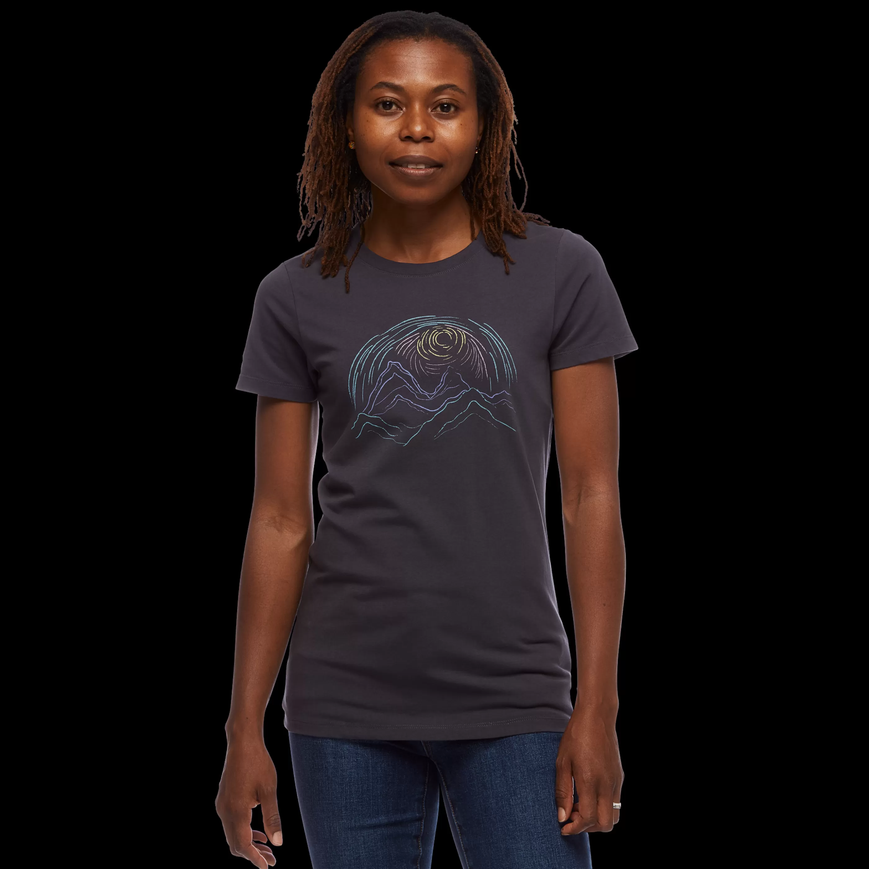 Women's Summit Scribble T-Shirt-Black Diamond Cheap